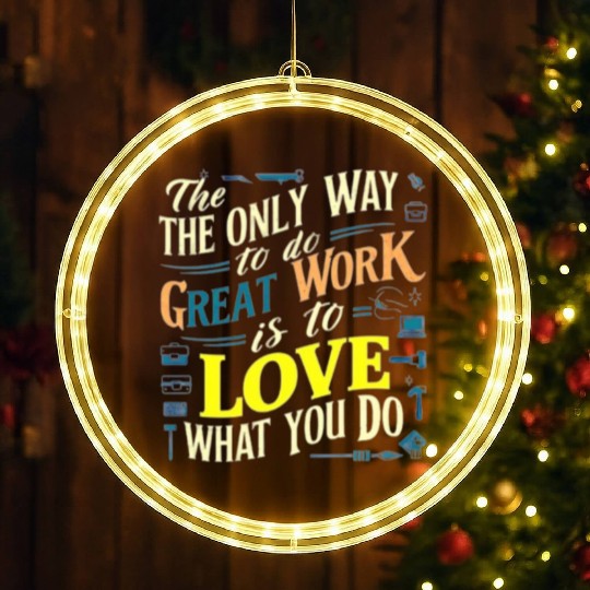 I love my work t'LED Christmas Window Lights