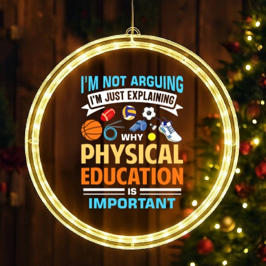 Inspiring Physical Education Teacher Design for PE LED Christmas Window Lights