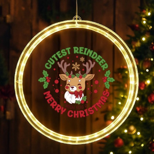 Cutest Reindeer LED Christmas Window Lights