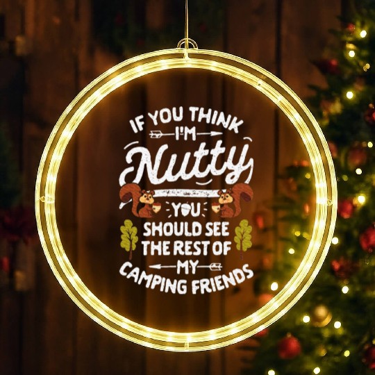 Nutty Camping Friends Camper LED Christmas Window Lights