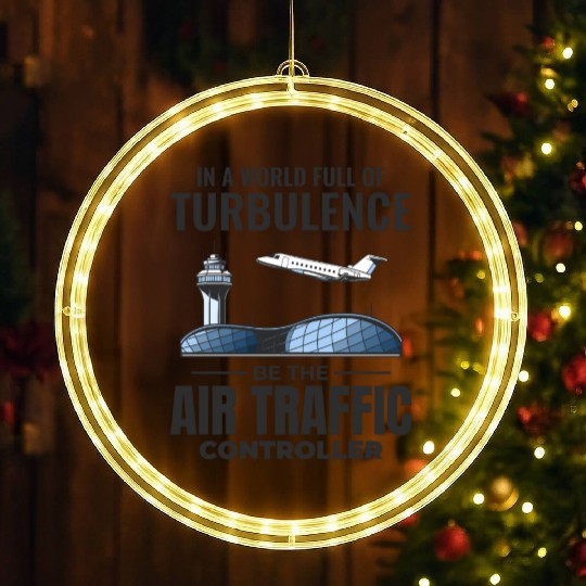 Air Traffic Controller ATC Aviation Humor Airplane LED Christmas Window Lights