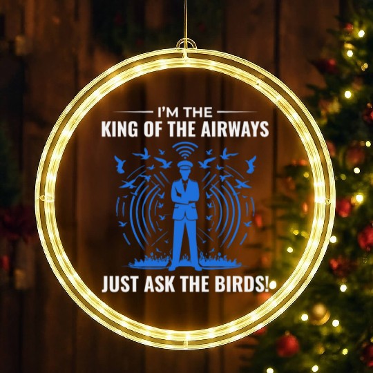 Air Traffic Controller ATC Aviation Humor Airplane LED Christmas Window Lights