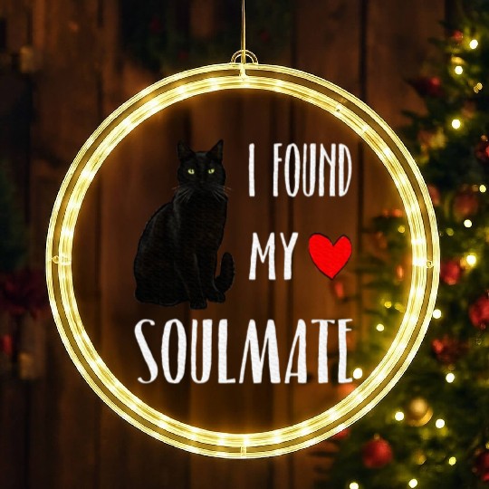 I Found My Soulmate Bombay Cat Lover Best Friend LED Christmas Window Lights