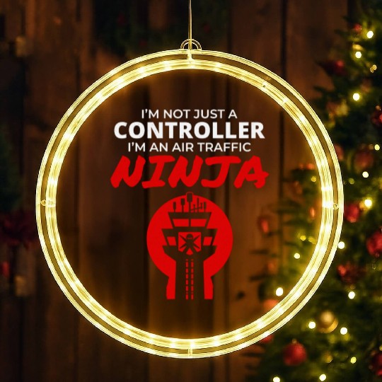 Air Traffic Controller ATC Aviation Ninja Airplane LED Christmas Window Lights