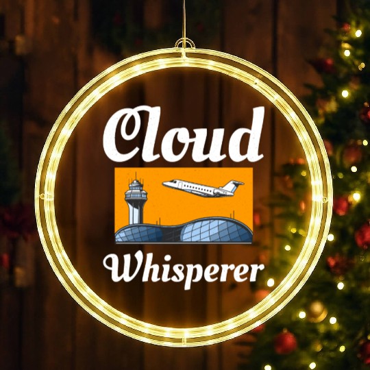 Air Traffic Controller ATC Aviation Humor Airplane LED Christmas Window Lights