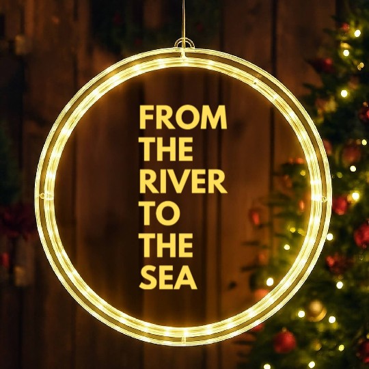 from the river to the sea LED Christmas Window Lights