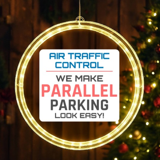 Air Traffic Controller ATC Aviation Humor Flight LED Christmas Window Lights