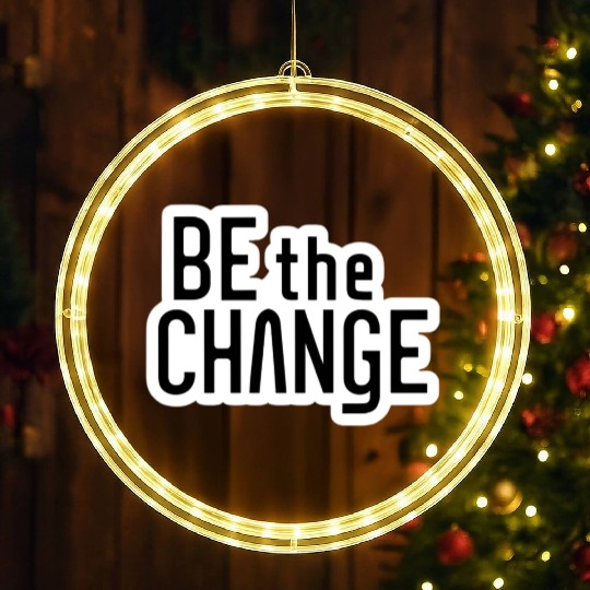 Be the Change LED Christmas Window Lights