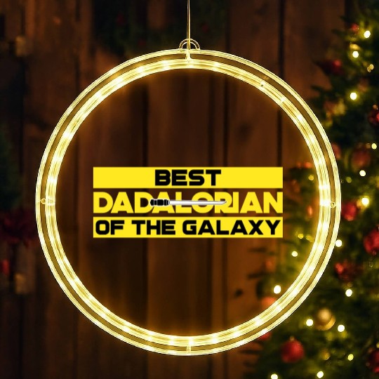 best dadalorian of the galaxy LED Christmas Window Lights