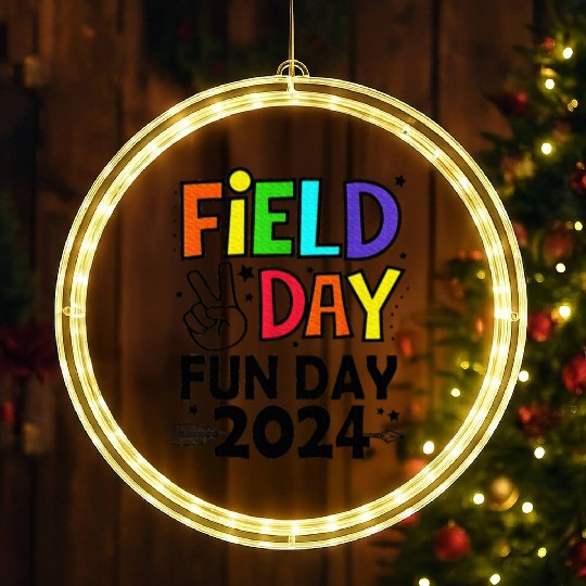 Field Day Fun Day For Teacher Field Day LED Christmas Window Lights