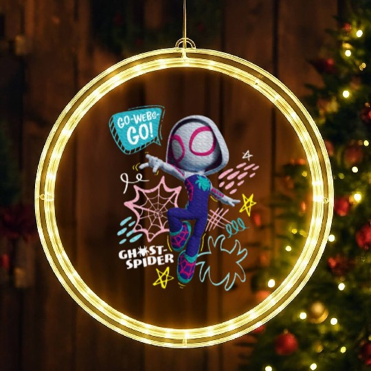 Marvel Spidey And His Amazing Friends Ghost Spider LED Christmas Window Lights