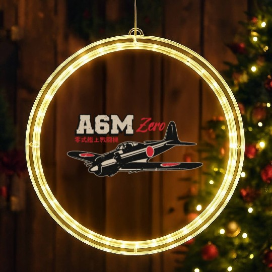 A6M Zero | World War 2 Japanese Plane Vintage LED Christmas Window Lights