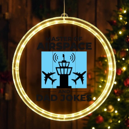 Air Traffic Controller ATC Dad Aviation Humor LED Christmas Window Lights