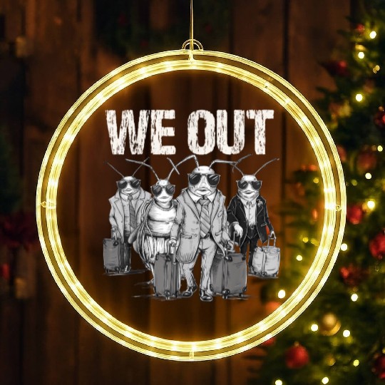 Cicada We Out Brood Emergence LED Christmas Window Lights