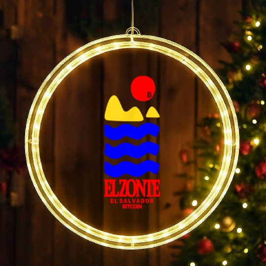 Zonte Salvador Beach Surfing LED Christmas Window Lights