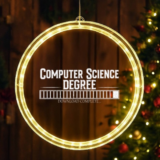 Computer Science Degree LED Christmas Window Lights