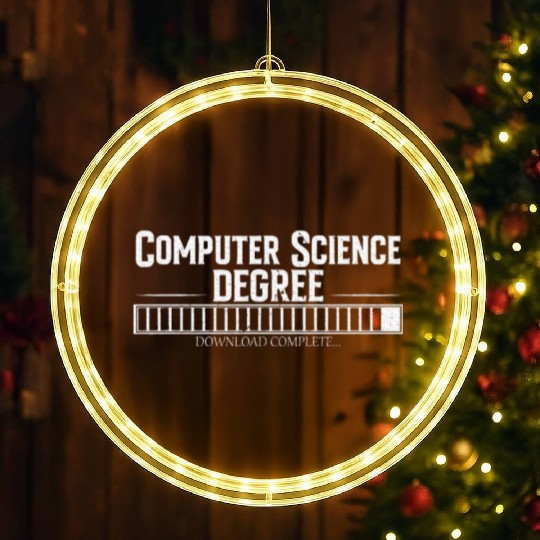 Computer Science Degree LED Christmas Window Lights