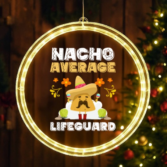 Lifeguard Beach LED Christmas Window Lights