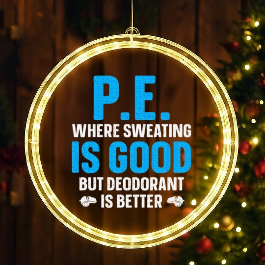 PE Teacher Art Gym Teacher Appreciation LED Christmas Window Lights