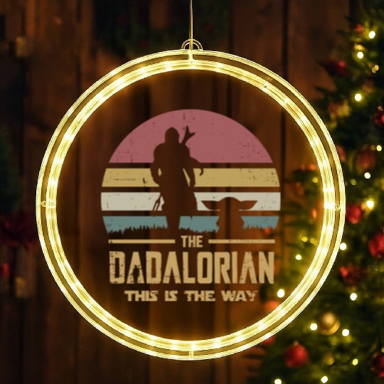 The Dadalorian And Son vintage LED Christmas Window Lights