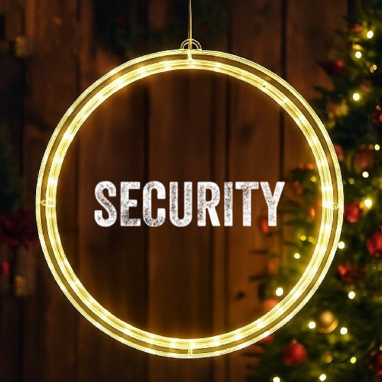 Security Wear Bouncer Guard LED Christmas Window Lights