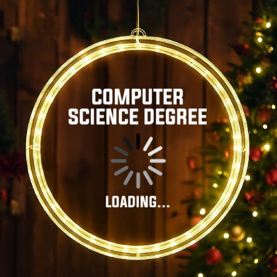 computer science degree LED Christmas Window Lights