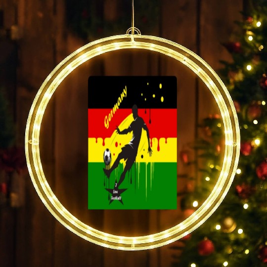 Germany: A Passion for Football LED Christmas Window Lights