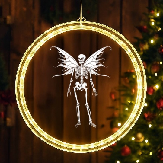 Fairy Grunge Fairycore Aesthetic Skeleton LED Christmas Window Lights