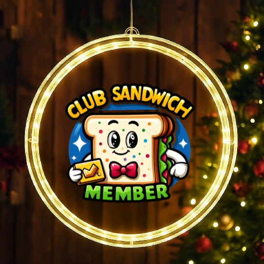 The Club Sandwich Member LED Christmas Window Lights