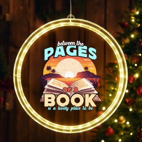 Literature Teacher Between The Pages Of Instructor LED Christmas Window Lights