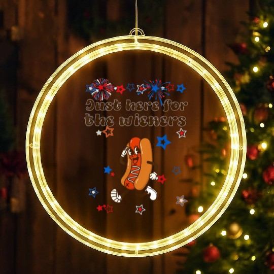 Just Here Wieners Funny LED Christmas Window Lights