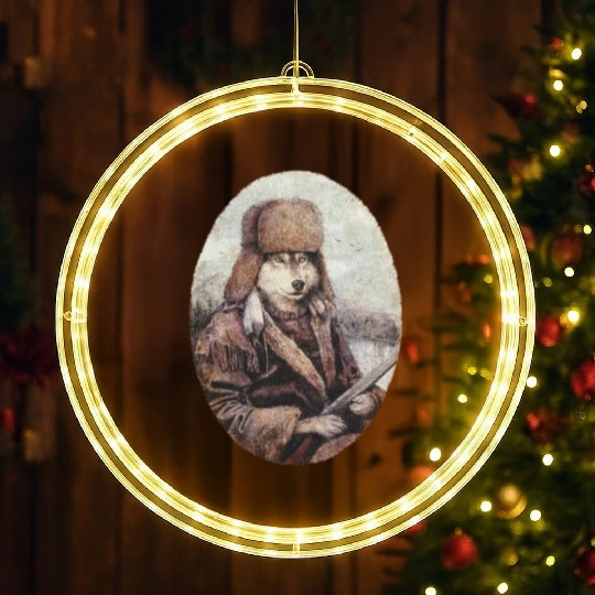 Mountain Wolf(1) LED Christmas Window Lights