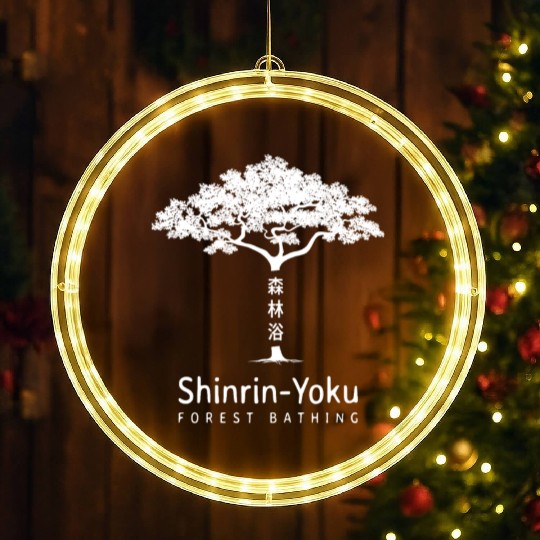 Shinrin Yoku Forest Bathing Nature LED Christmas Window Lights