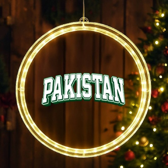 Pakistan cricket player flag Team Pakistan World LED Christmas Window Lights