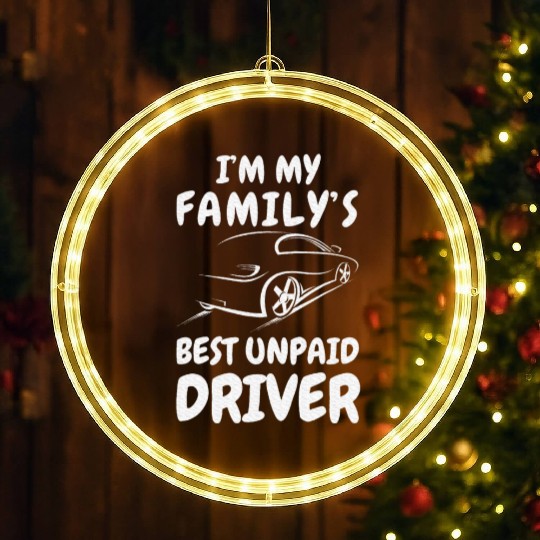 Car Guy Auto Racing Mechanic Saying Outfit LED Christmas Window Lights