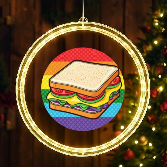 LGBTQ Sandwich LED Christmas Window Lights