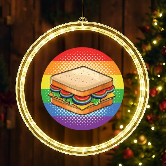 LGBTQ Sandwich LED Christmas Window Lights