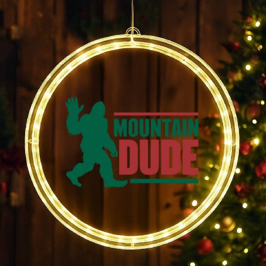 Mountain Dude LED Christmas Window Lights