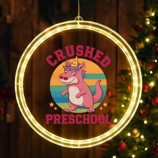 crushed preschool unicorn preschool graduation LED Christmas Window Lights