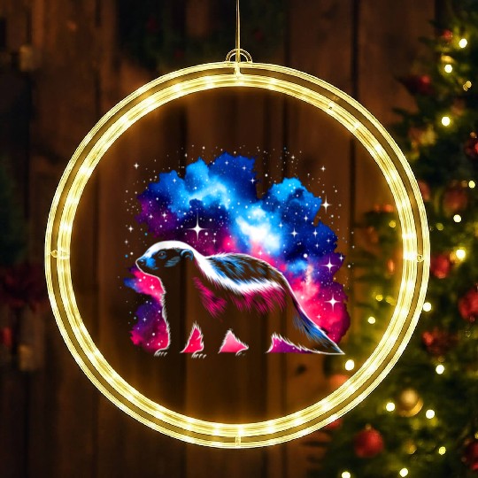 Cool Galaxy Graphic Space Art LED Christmas Window Lights