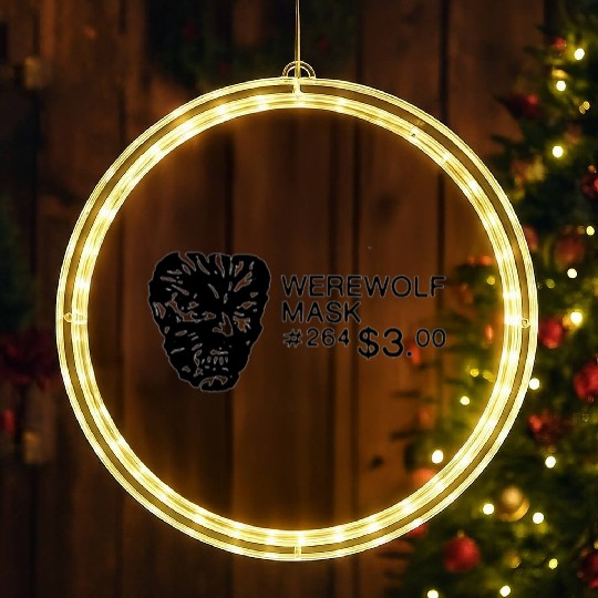 WEREWOLF MASK LED Christmas Window Lights