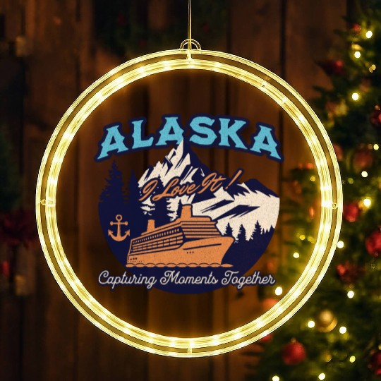 Alaska Cruise Matching Family and Friends Squad LED Christmas Window Lights