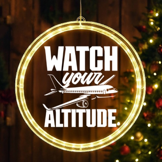 Pilot Pilots Gift Saying LED Christmas Window Lights