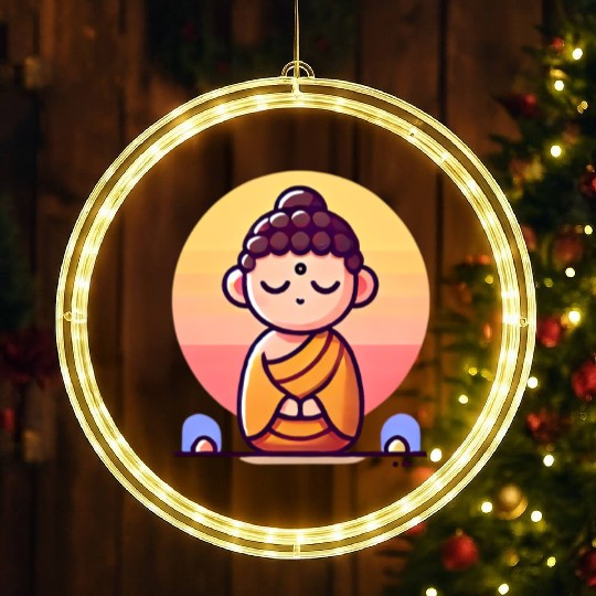 Tiny Buddha LED Christmas Window Lights