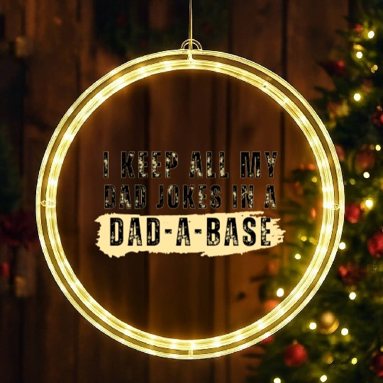 Funny dad jokes from son or daughter fathers day LED Christmas Window Lights