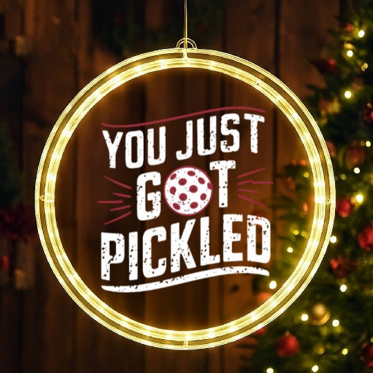 Pickleball Life Passion: Embrace the Sport You LED Christmas Window Lights