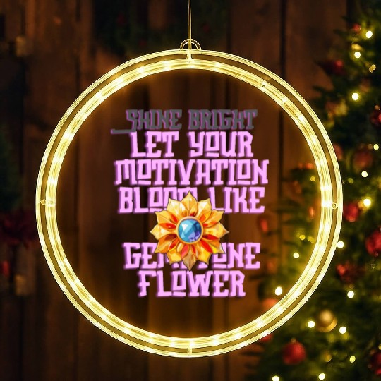Cheerful Gem Blossom LED Christmas Window Lights