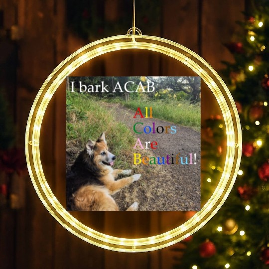 I bark ACAB LED Christmas Window Lights