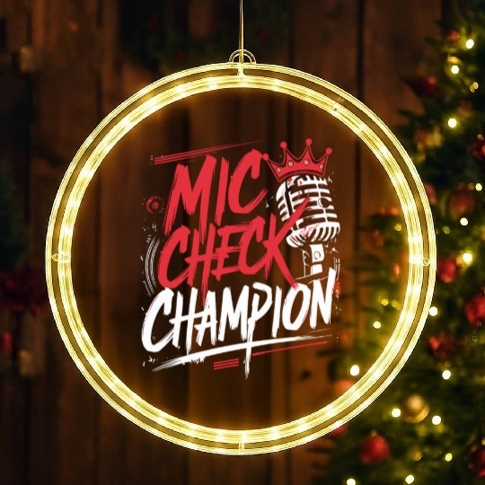 Epic Lyrical Battle of the Titans: Hip Hop Rap LED Christmas Window Lights