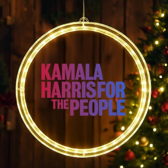 Kamala Harris for the People 2024 President LED Christmas Window Lights